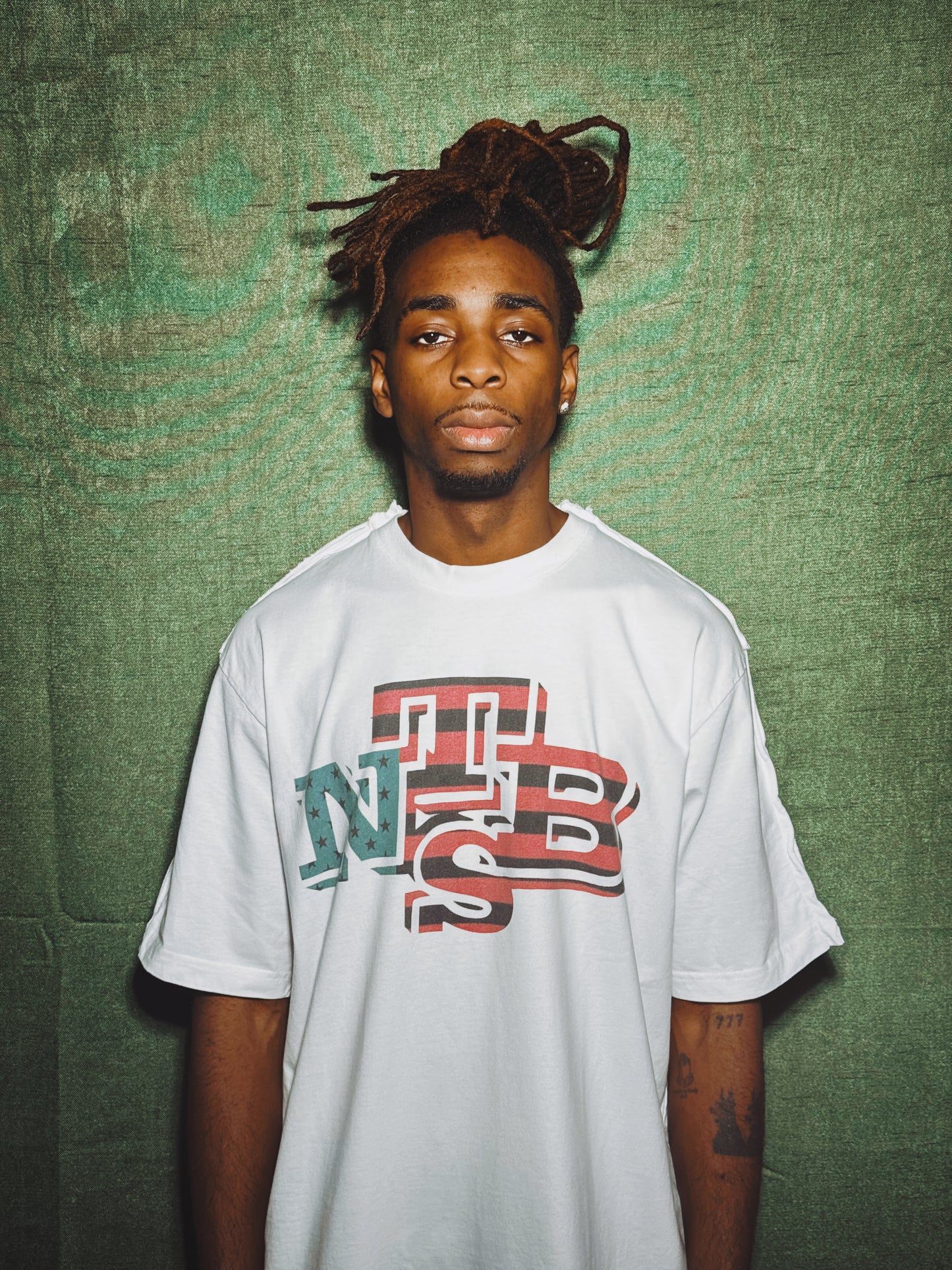 NTBS WHITE TEE PANAFRICAN