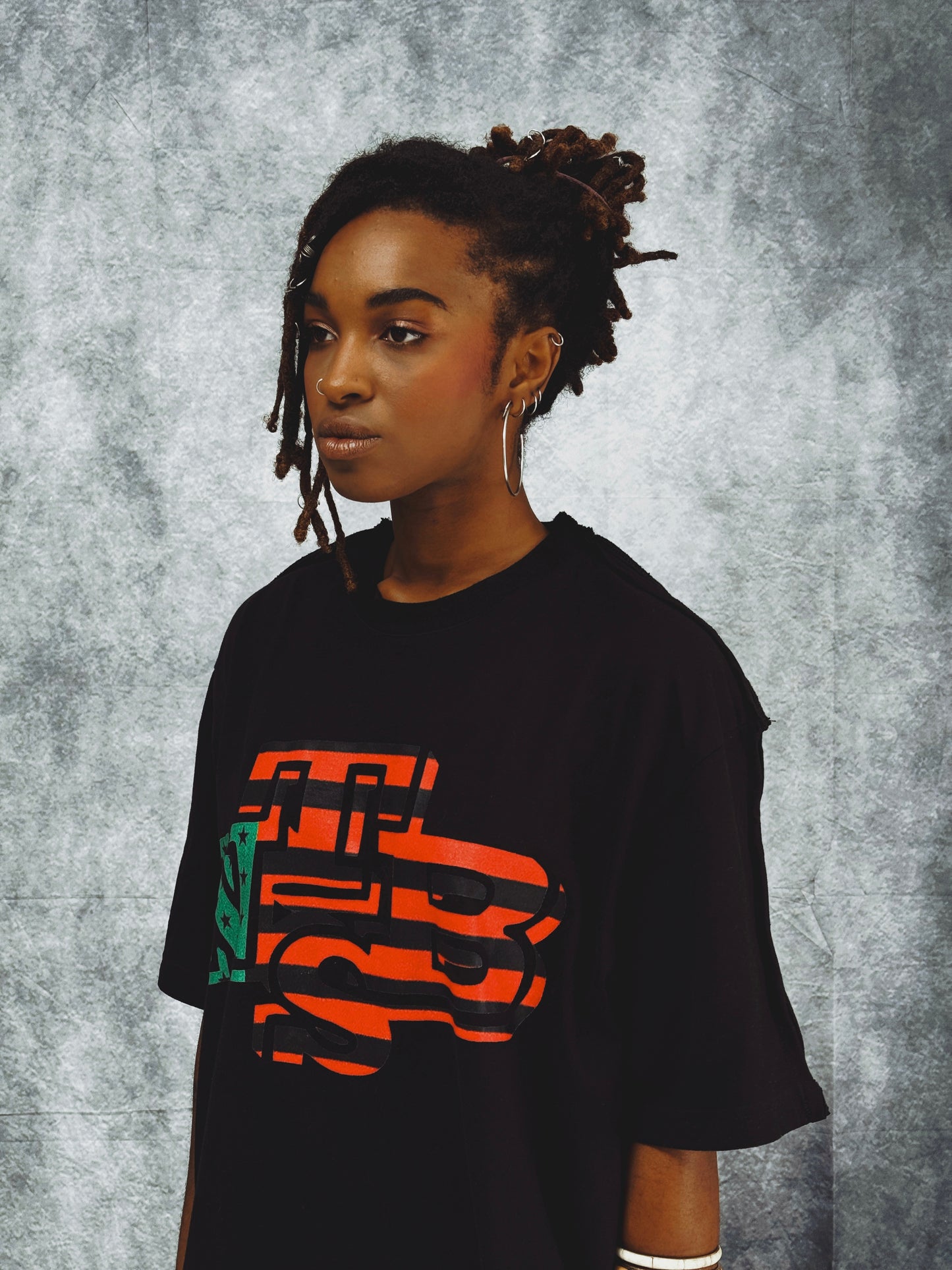 NTBS BLACK TEE PANAFRICAN