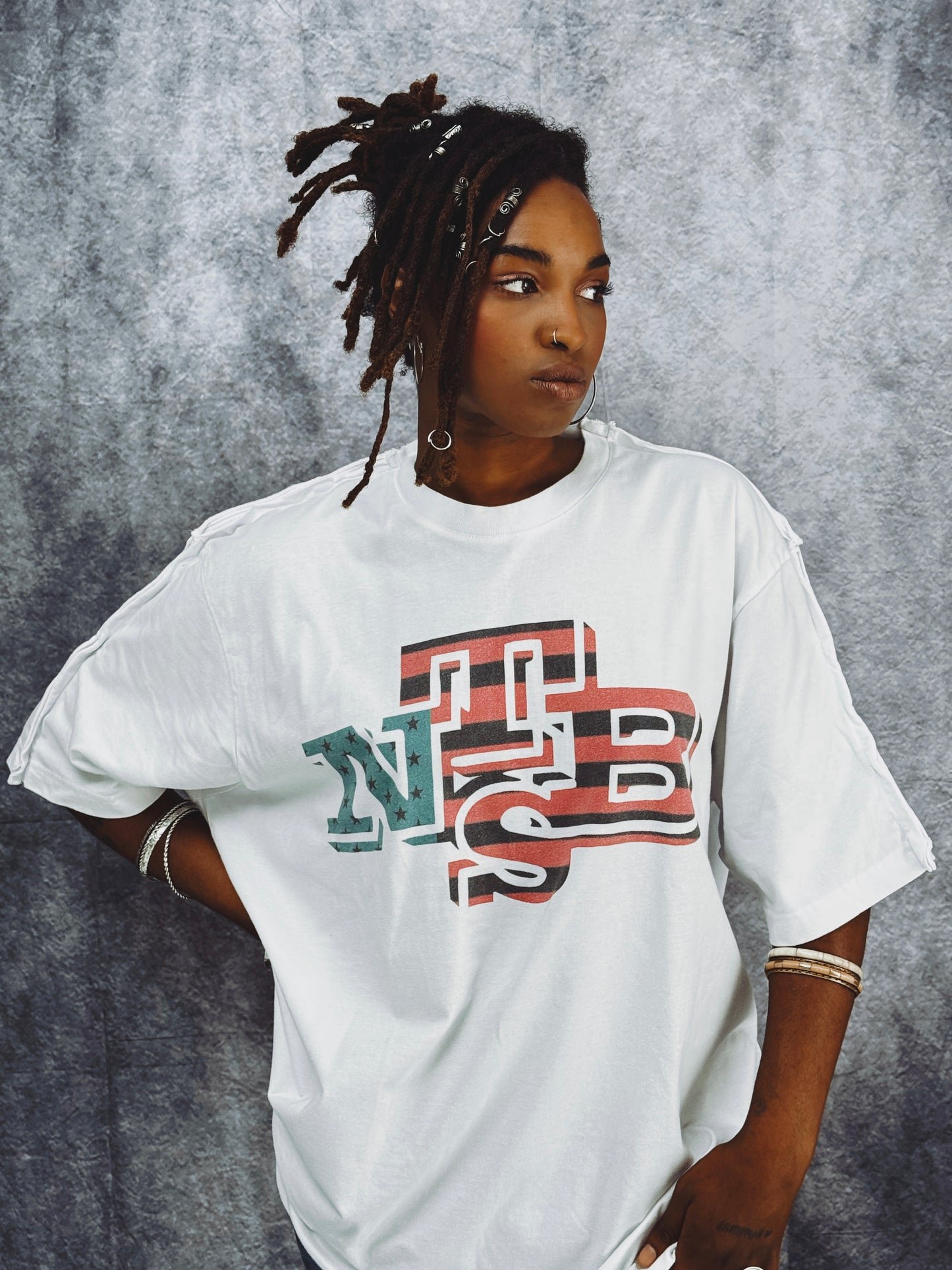NTBS WHITE TEE PANAFRICAN