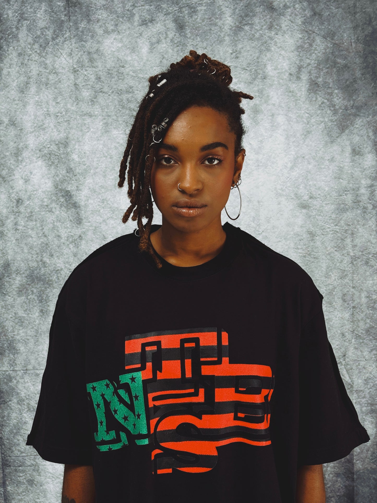 NTBS BLACK TEE PANAFRICAN