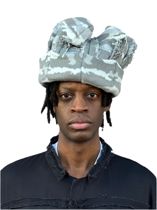 DOUBLE BEANIES MILITARY GREY