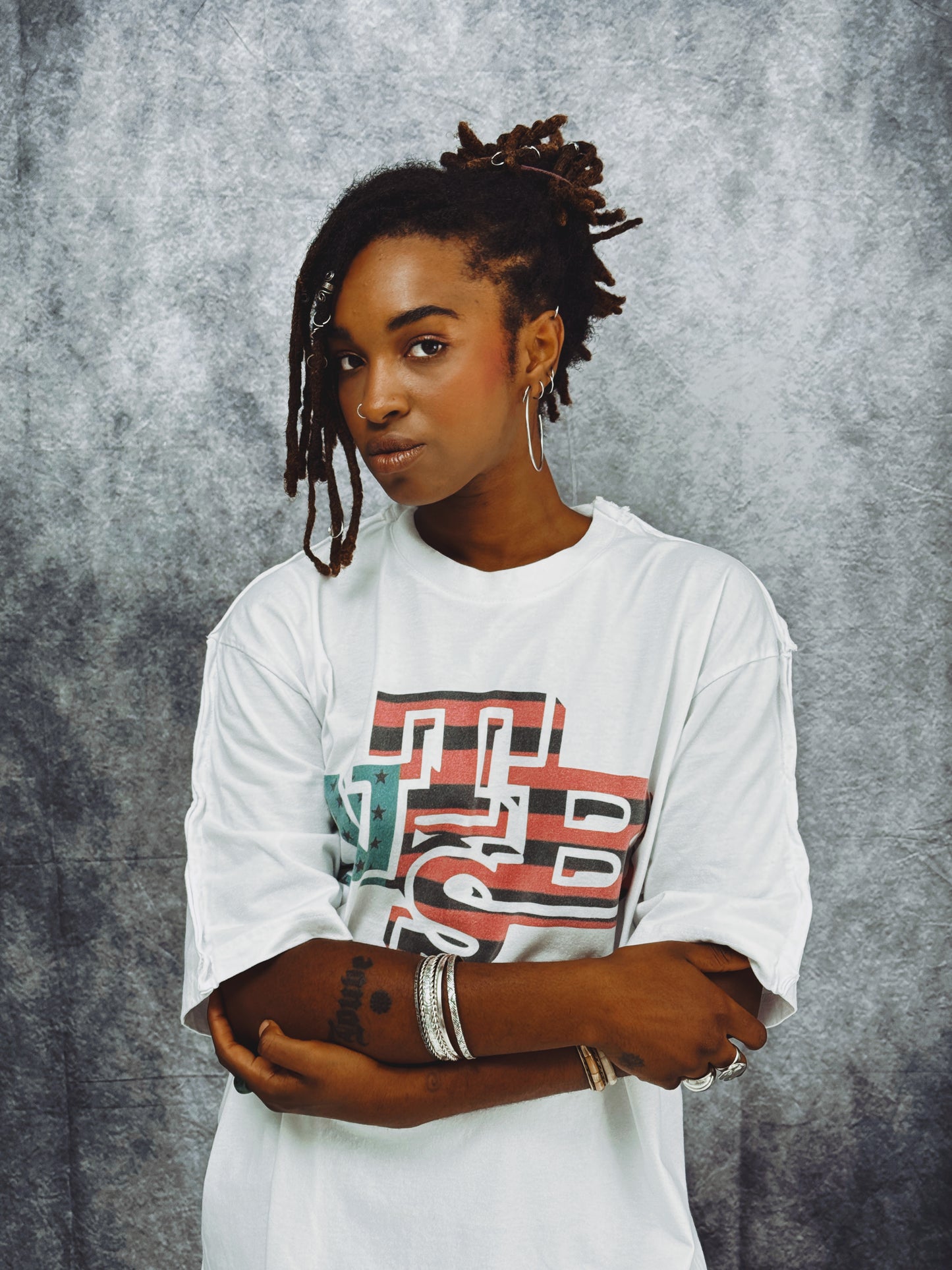NTBS WHITE TEE PANAFRICAN